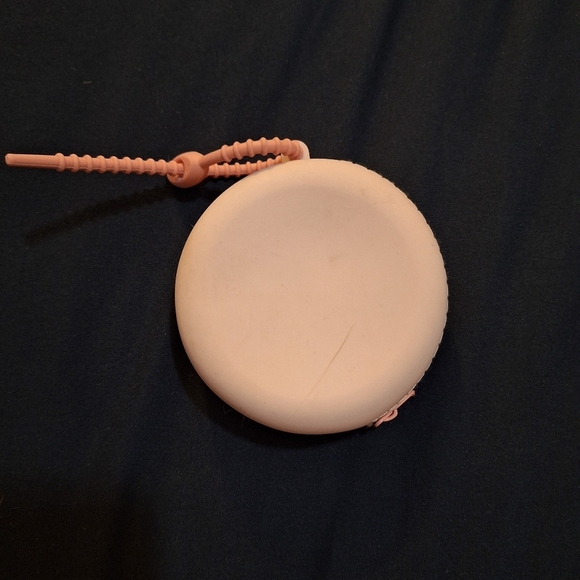 Pink Donut Shaped Pop It Keychain Coin Purse - Picture 2 of 2